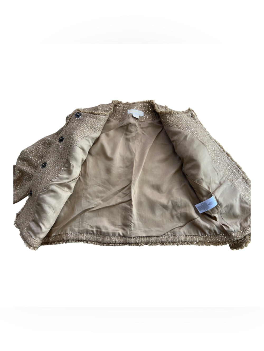 Micheal Kors Metallic Tweed Jacket - Gold - Picture 3 of 6
